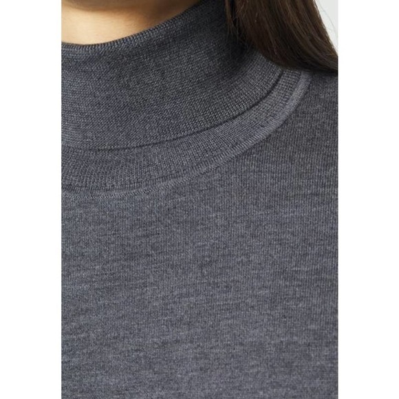 SANDRO Gris Chine H19Turtleneck Wool Sweater Size M NWT - Picture 3 of 12